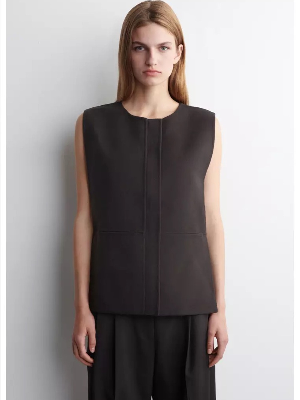 COS Double-faced Wool Hybrid Vest